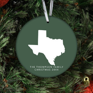 Ornamento De Cerâmica Presente para Casais Clientes Amigos no Texas