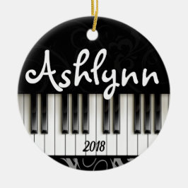 Ornamento De Cerâmica Presente para pianista personalizado pianista pers