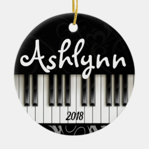 Ornamento De Cerâmica Presente para pianista personalizado pianista pers