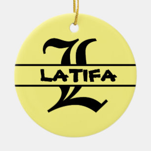 Ornamento De Cerâmica Presente para uso doméstico - Monograma de nomes p