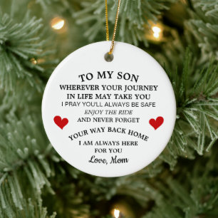 Ornamento De Cerâmica Presente Perfeito de Mãe para Filho