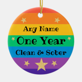 Ornamento De Cerâmica Presente personalizado de sobriedade sóbria