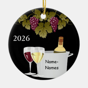 ORNAMENTO DE CERÂMICA PRESENTE PERSONALIZADO PARA AMANTES DE VINHO 2014
