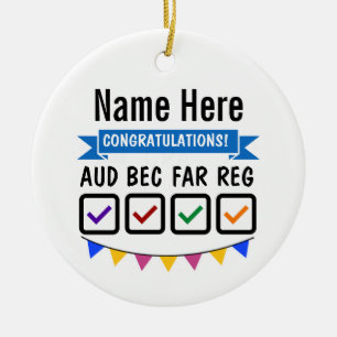 Ornamento De Cerâmica Presente personalizado por encomenda CPA para exam