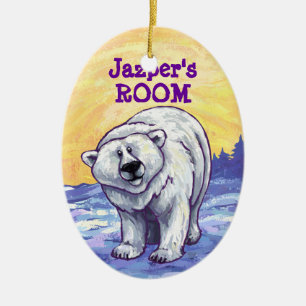 Ornamento De Cerâmica Presentes & acessórios do urso polar