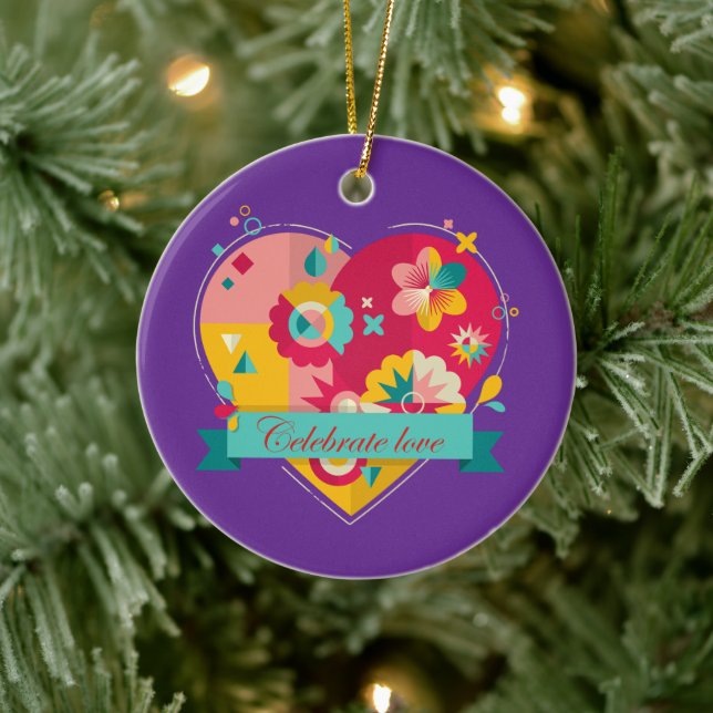 Ornamento De Cerâmica Presentes animadores e sentimentais (Árvore)