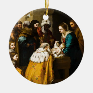 Ornamento De Cerâmica Presentes atuais de Jesus dos Magi