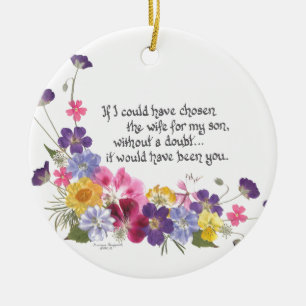 Ornamento De Cerâmica Presentes da nora