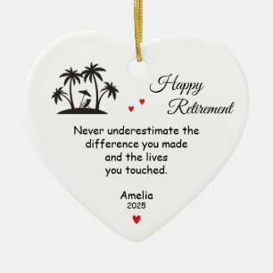 Ornamento De Cerâmica Presentes de aposentadoria para mulher e homem, fe