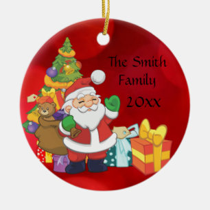 Ornamento De Cerâmica Presentes de árvore de Natal personalizados Orname