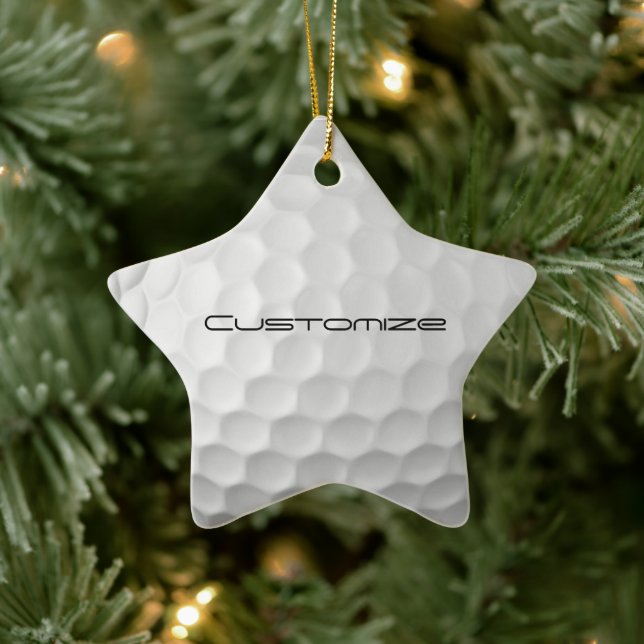 Ornamento De Cerâmica Presentes de Bola de Golfe Personalizados da Série (Árvore)