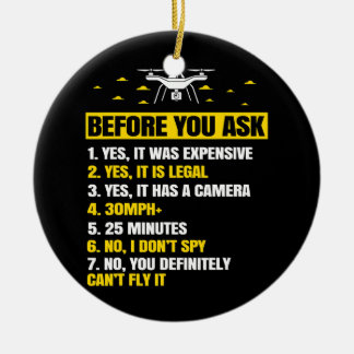 Ornamento De Cerâmica Presentes de Drone para Meninos Masculinos com Mul