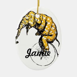 Ornamento De Cerâmica Presentes de elefante de circo