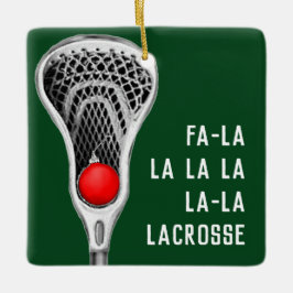 Ornamento De Cerâmica Presentes de Férias de Lacrosse