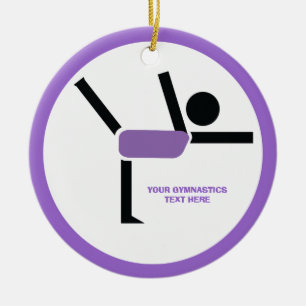 Ornamento De Cerâmica Presentes de ginástica, personalização do executor