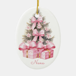Ornamento De Cerâmica Presentes de Natal Rosa