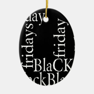 Ornamento De Cerâmica Presentes de Sexta-feira Negra