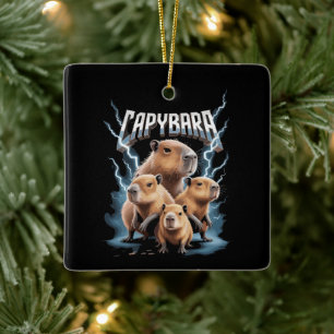 Ornamento De Cerâmica Presentes Divertidos de Natal de Heavy Metal de Ca