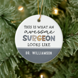 Ornamento De Cerâmica Presentes do cirurgião sofisticado surpreendente c