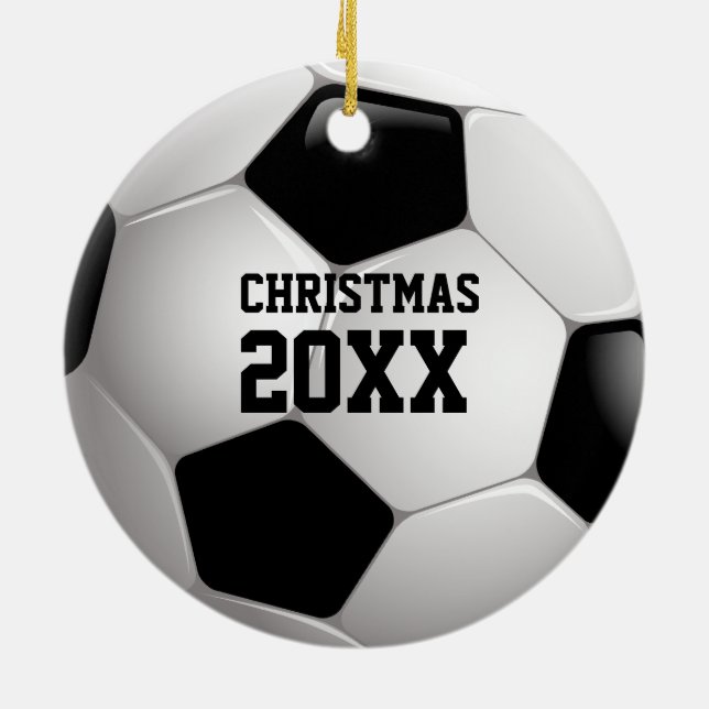 Ornamento De Cerâmica Presentes do esporte do Natal 20XX | (Traseira)