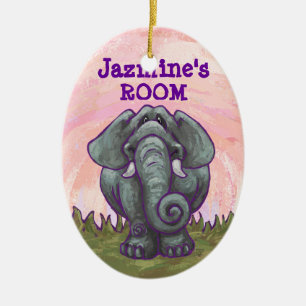 Ornamento De Cerâmica Presentes e Acessórios de Elefante