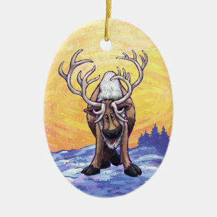 Ornamento De Cerâmica Presentes e acessórios para Reindeer