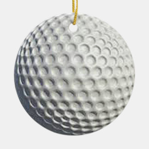 Ornamento De Cerâmica Presentes e produtos do design da "bola de golfe"