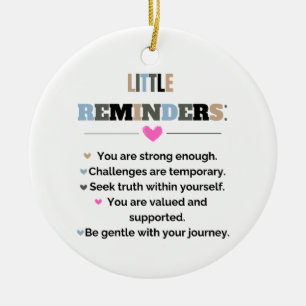 Ornamento De Cerâmica Presentes Motivacionais Inspiradores Pequenas Lemb