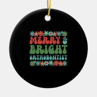 Ornamento De Cerâmica Presentes Ortodontistas de Natal Ortodonticos
