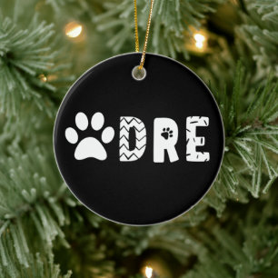 Ornamento De Cerâmica Presentes para novos donos de cães Pai Cão Pawdre