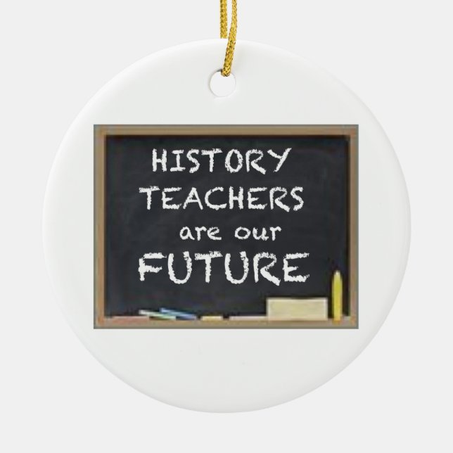 ORNAMENTO DE CERÂMICA PRESENTES PARA PROFESSORES DA HISTÓRIA (Frente)