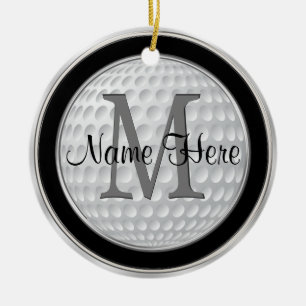 Ornamento De Cerâmica Presentes personalizados do golfe para homens,