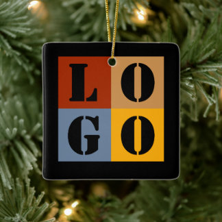 Ornamento De Cerâmica Presentes Personalizados Modernos em Branco Simple