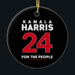 Ornamento De Cerâmica Presidente 47 Kamala Harris 2024 Apoio Madame<br><div class="desc">Presidente 47 Kamala Harris 2024 Apoio Madame</div>