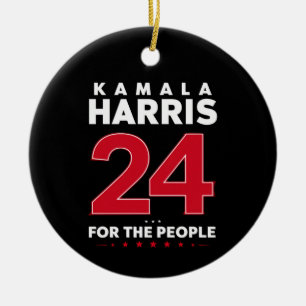 Ornamento De Cerâmica Presidente 47 Kamala Harris 2024 Suporte Senhora