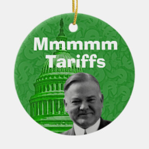 Ornamento De Cerâmica Presidente Herbert Hoover TariFF