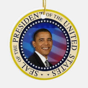 Ornamento De Cerâmica Presidente Obama Primeiro Família 21 de janeiro d