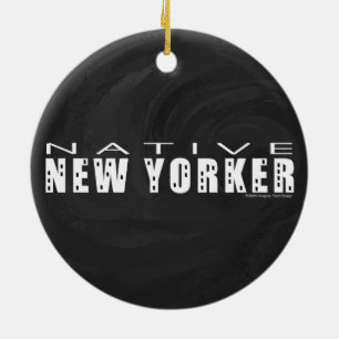Ornamento De Cerâmica Preto original do New Yorker