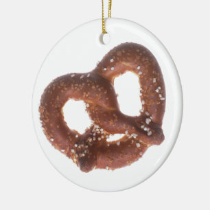 Ornamento De Cerâmica Pretzel Salgado