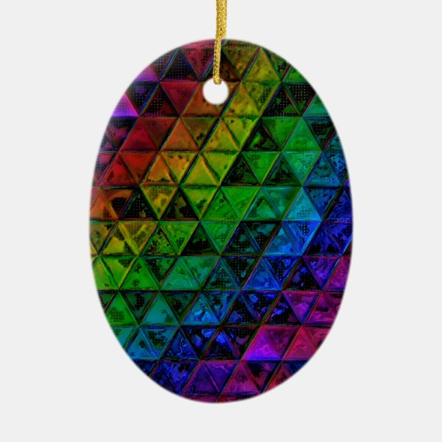 Ornamento De Cerâmica Pride Glass (Frente)