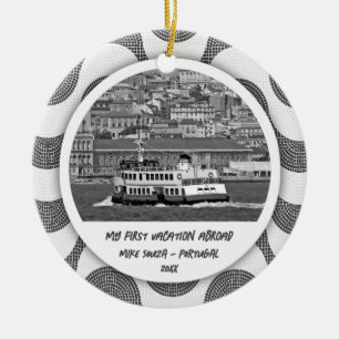 Ornamento De Cerâmica Primeira Férias das Ondas Portuguesas