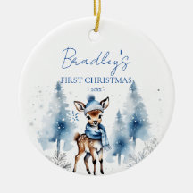 Primeira foto de veado fofo de Natal