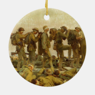 Ornamento De Cerâmica Primeira Guerra Mundial de John Singer Sargent do