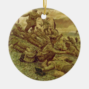 Ornamento De Cerâmica Primeira onda em Omaha por Ken Riley