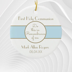 Ornamento De Cerâmica Primeira Ornação de Comunhão do Keepsaoky
