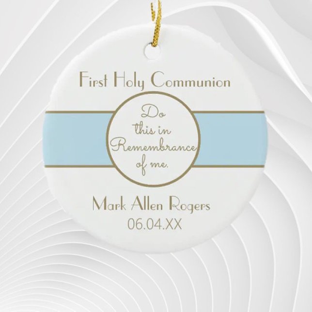 Ornamento De Cerâmica Primeira Ornação de Comunhão do Keepsaoky (Criador carregado)