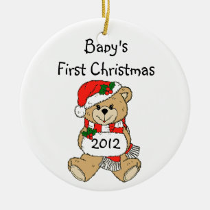 Ornamento De Cerâmica Primeira Ornação de Natal de 2012