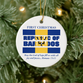 Ornamento De Cerâmica Primeira República de Natal Personalizada de Barba