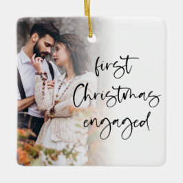 Ornamento De Cerâmica Primeira Sobreposição de Fotografias Personalizada