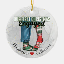 Primeiro Casal de Natal Engajado no Meias